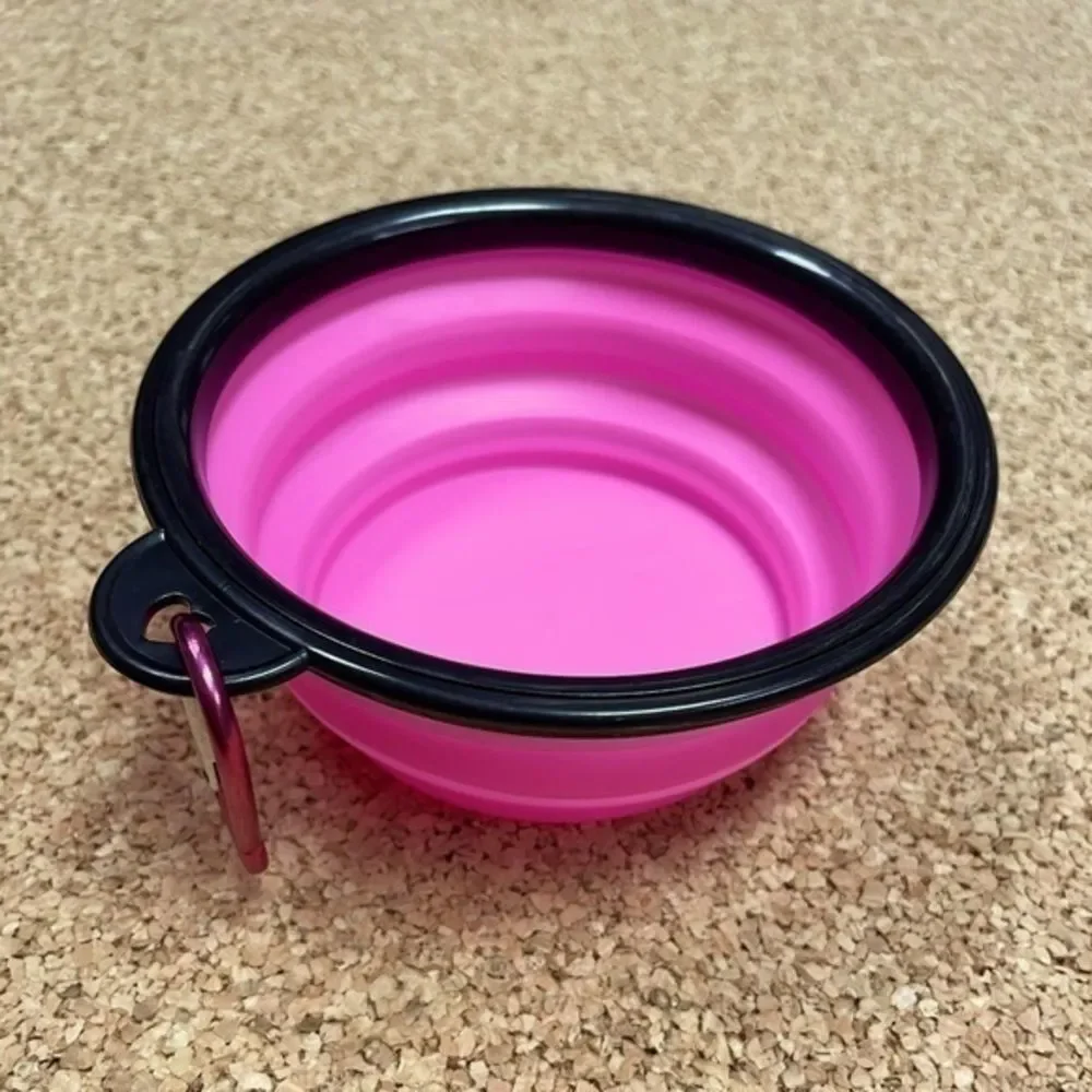 Collapsible Dog Pet Folding Silicone Travel Bowl​